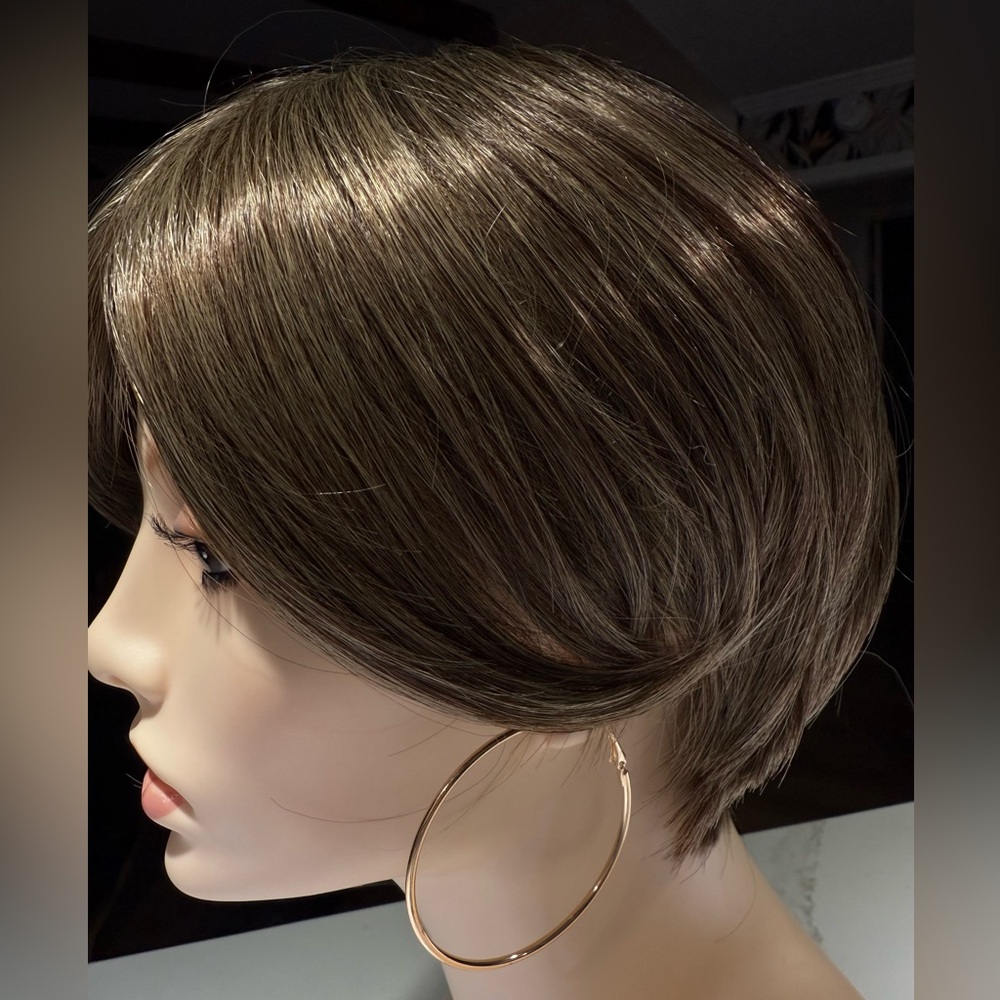 HAIR, Pixie Cut, Swoop Bangs, Medium/Dark Brown - Picture 8 of 13